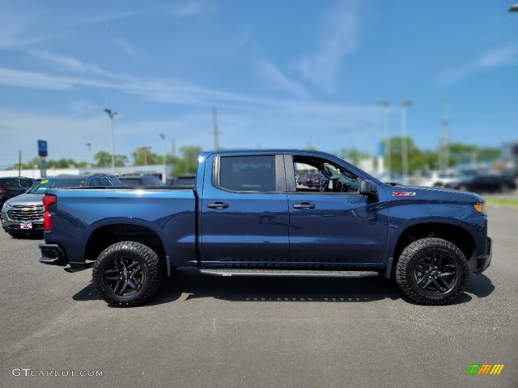 Northsky Blue Metallic 2022 Chevrolet Silverado 1500 Limited Custom Trail Boss Crew Cab 4x4 Exterior Photo #144287641