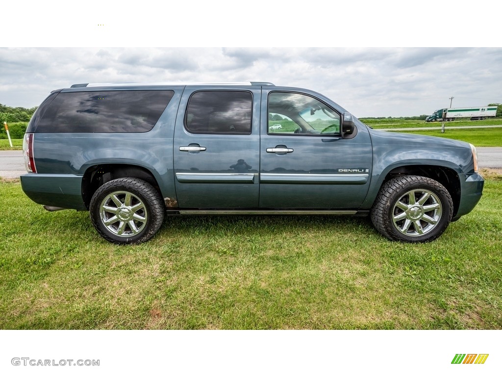 2007 Yukon XL Denali AWD - Stealth Gray Metallic / Cocoa/Light Cashmere photo #3