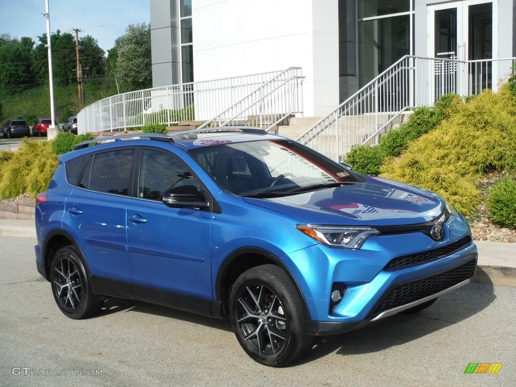 2018 RAV4 SE AWD - Electric Storm Blue / Black photo #1