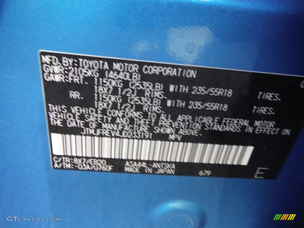2018 RAV4 SE AWD - Electric Storm Blue / Black photo #34