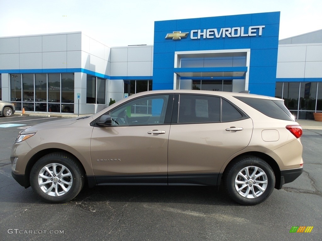 2019 Equinox LS AWD - Sandy Ridge Metallic / Medium Ash Gray photo #3