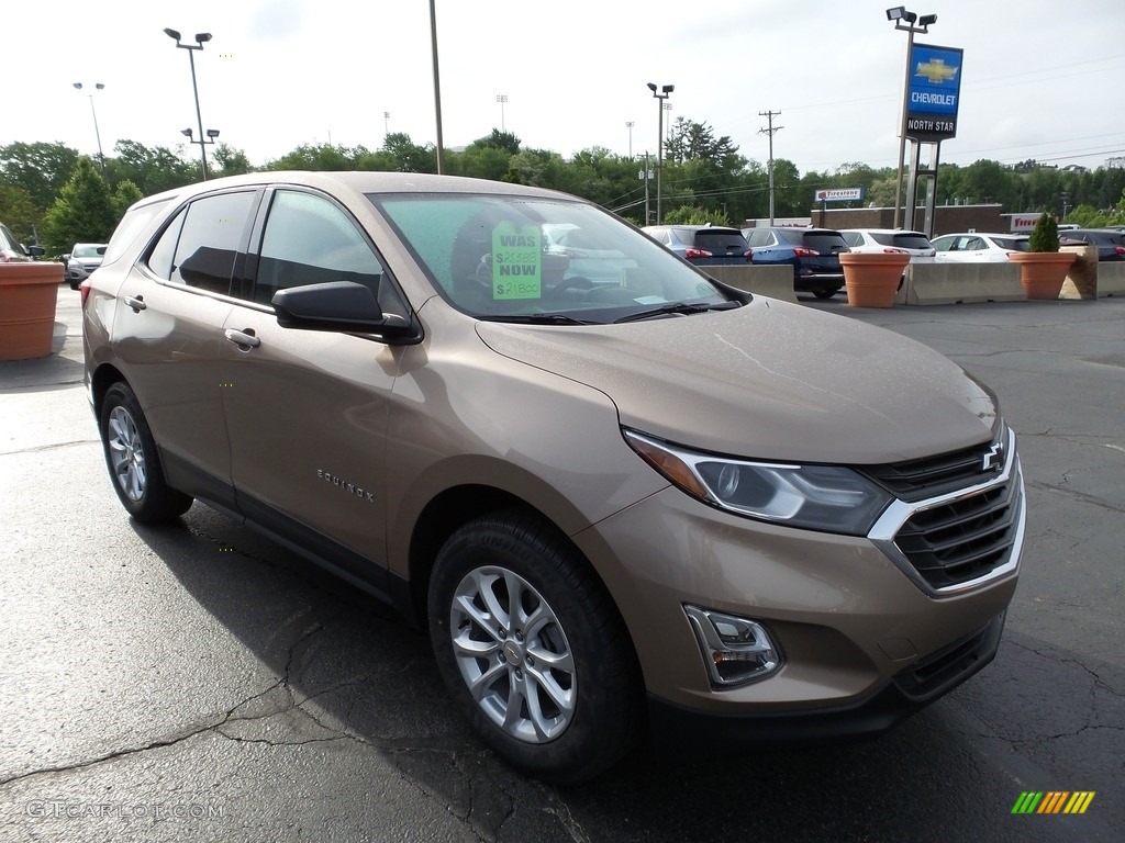 2019 Equinox LS AWD - Sandy Ridge Metallic / Medium Ash Gray photo #10