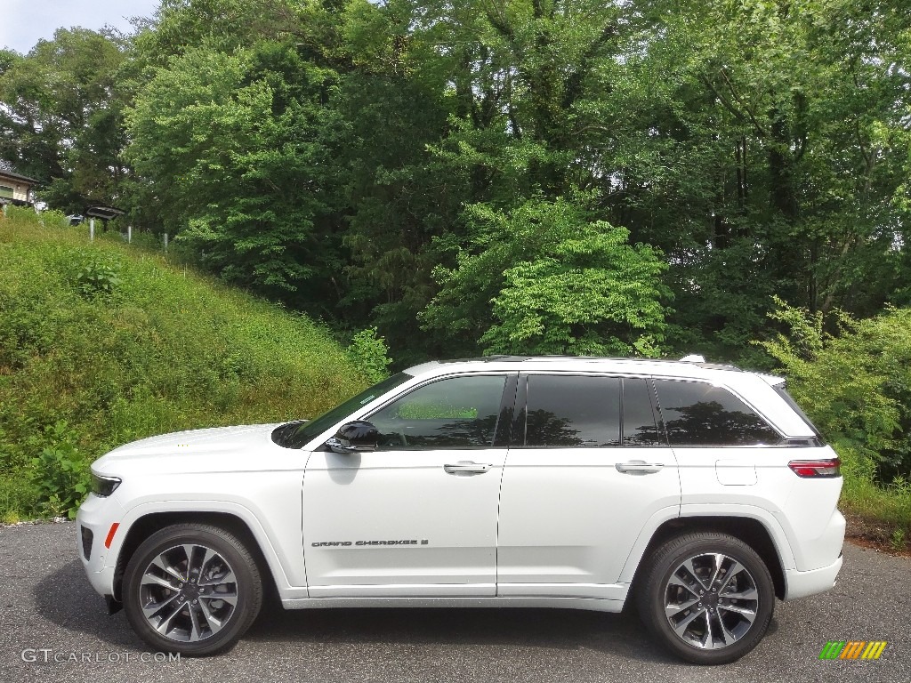 Bright White 2022 Jeep Grand Cherokee Overland 4x4 Exterior Photo #144291139
