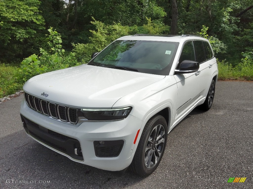 2022 Grand Cherokee Overland 4x4 - Bright White / Global Black photo #2