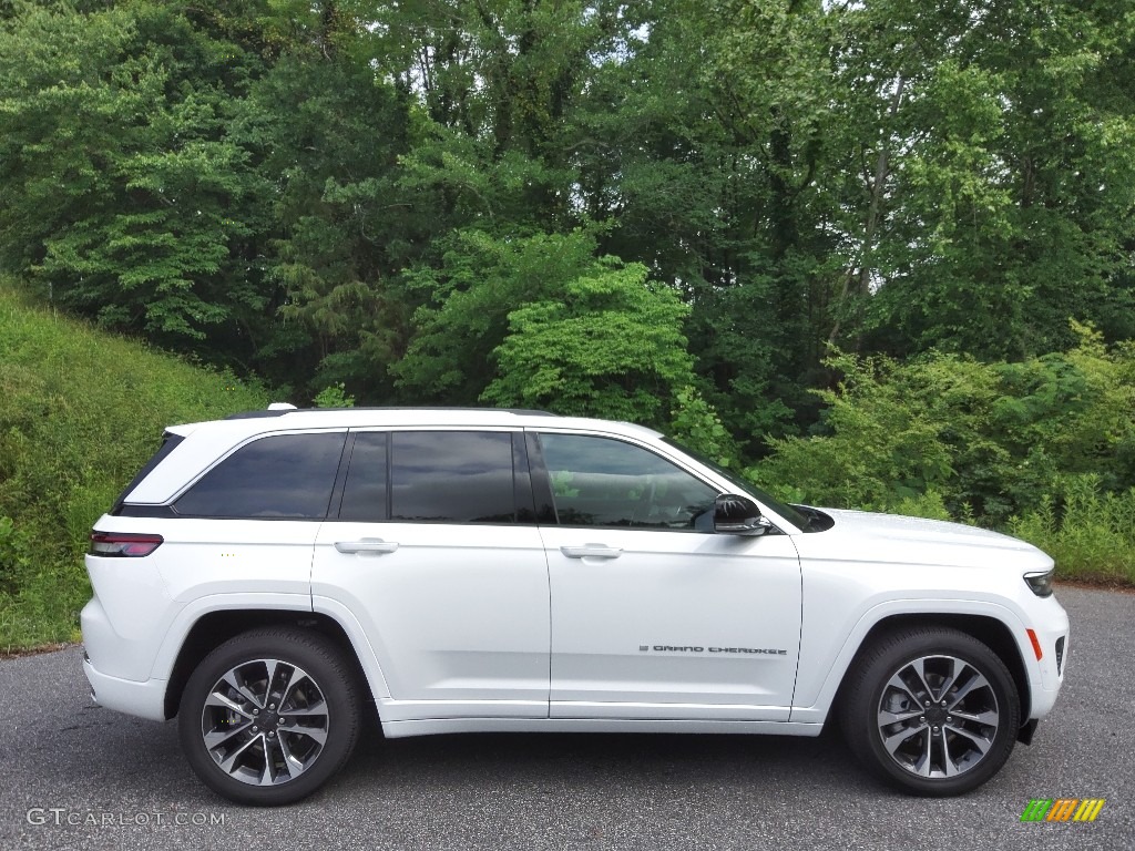 Bright White 2022 Jeep Grand Cherokee Overland 4x4 Exterior Photo #144291250