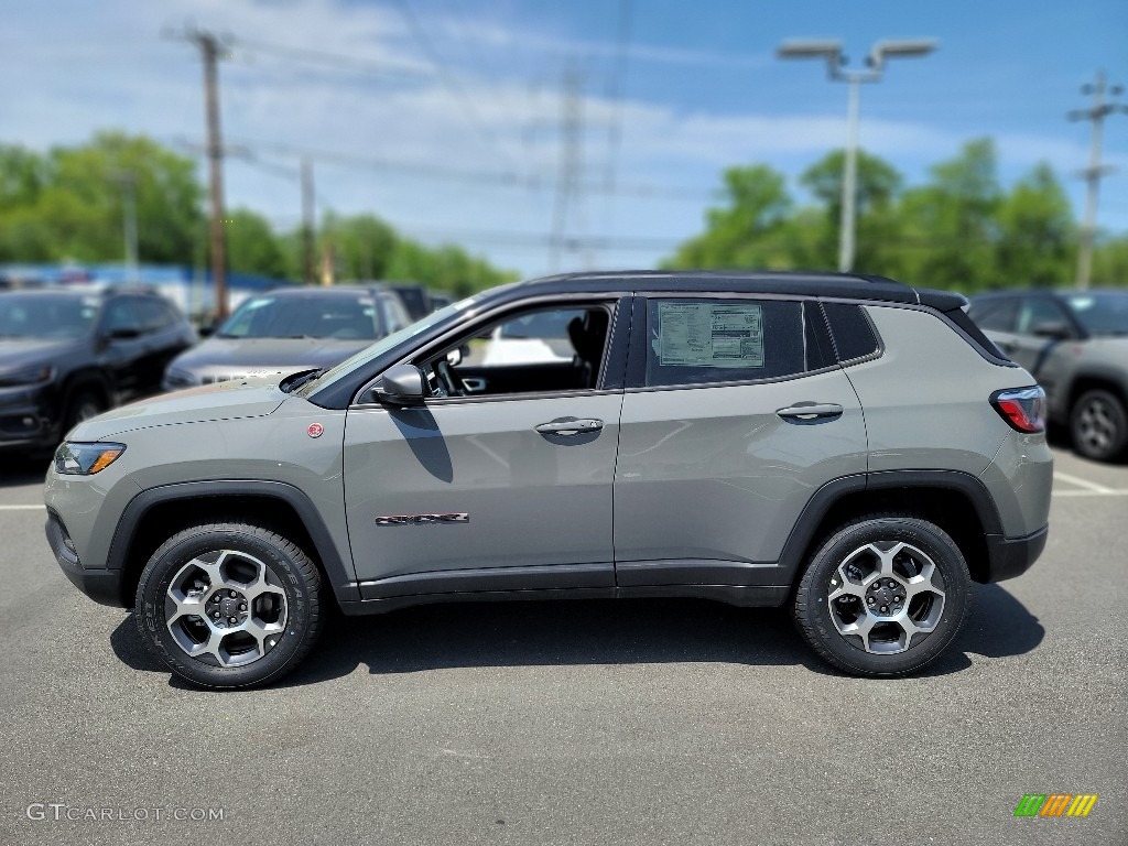 Sting Gray 2022 Jeep Compass Trailhawk 4x4 Exterior Photo #144291379