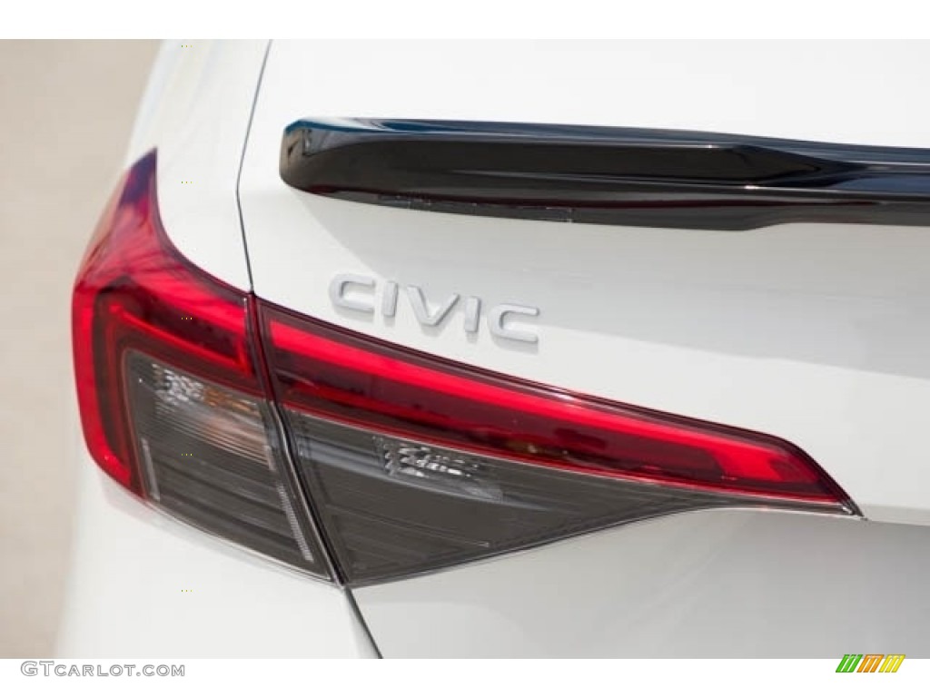2022 Civic Si Sedan - Platinum White Pearl / Black/Red photo #6
