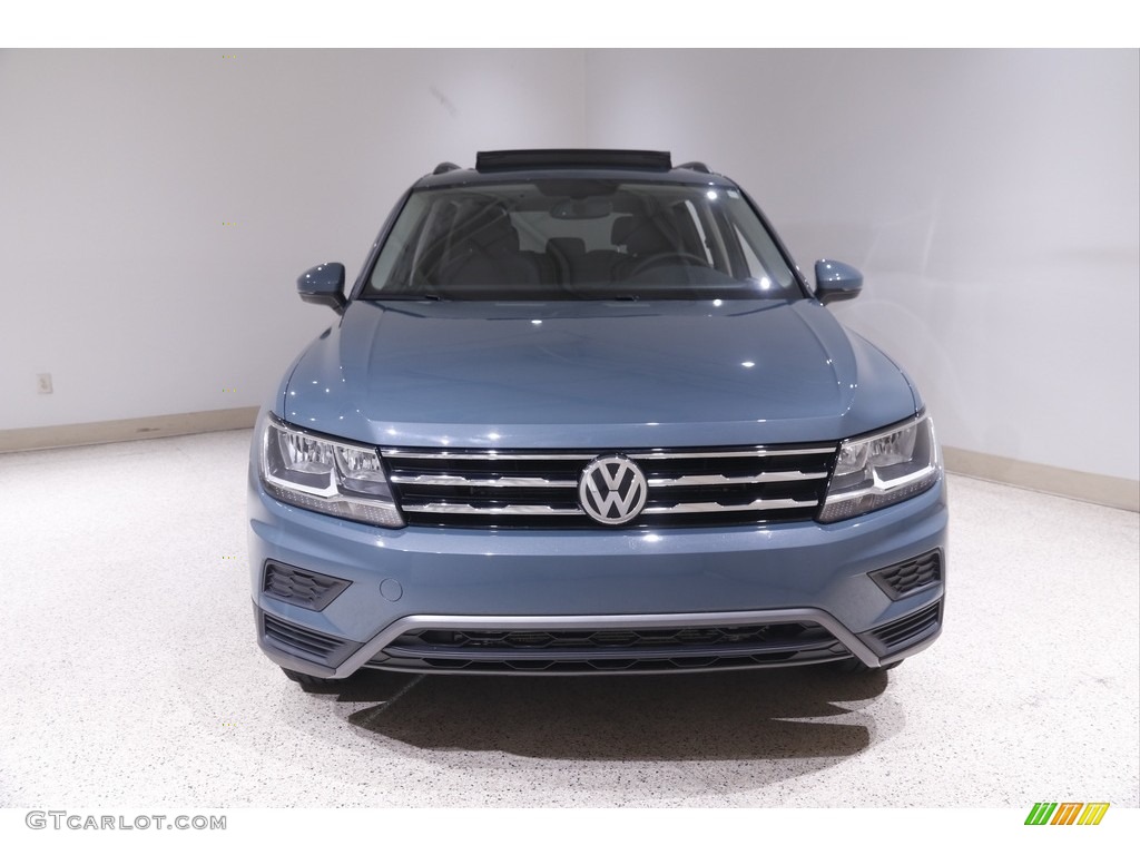 2021 Tiguan SE 4Motion - Stone Blue Metallic / Titan Black photo #2