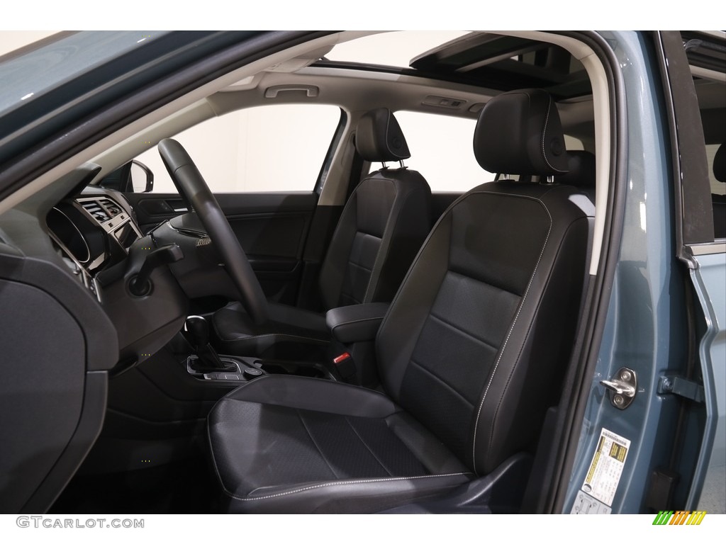 2021 Tiguan SE 4Motion - Stone Blue Metallic / Titan Black photo #5