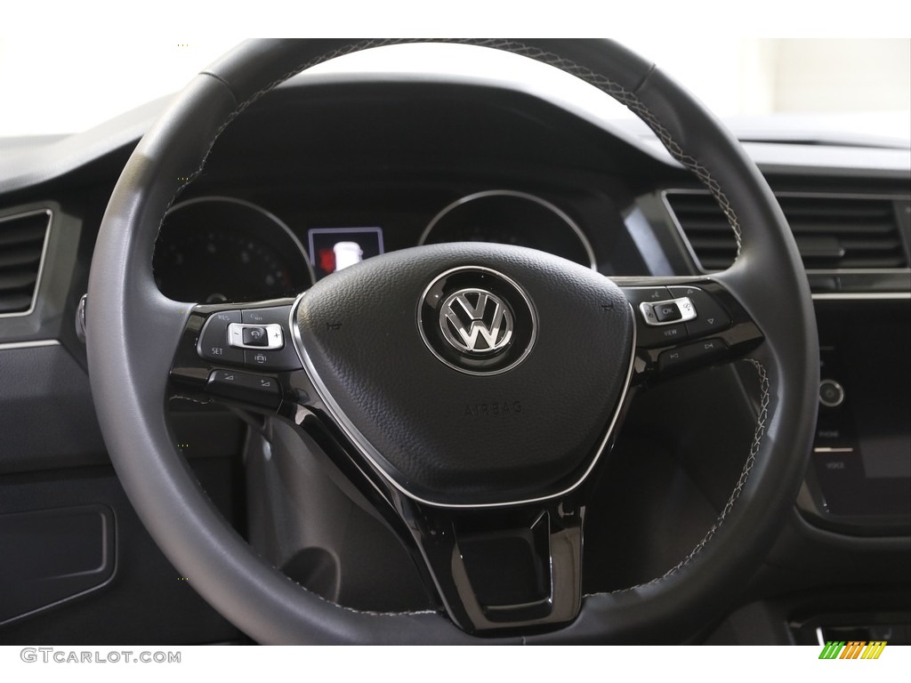 2021 Tiguan SE 4Motion - Stone Blue Metallic / Titan Black photo #7