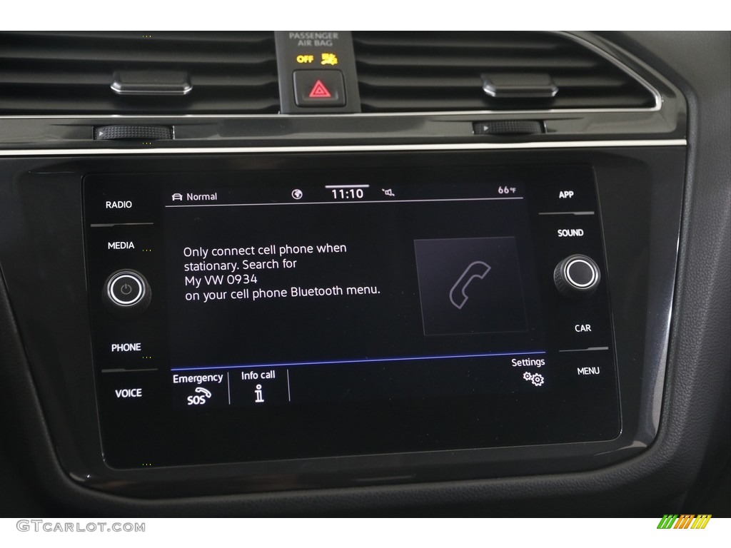 2021 Tiguan SE 4Motion - Stone Blue Metallic / Titan Black photo #11