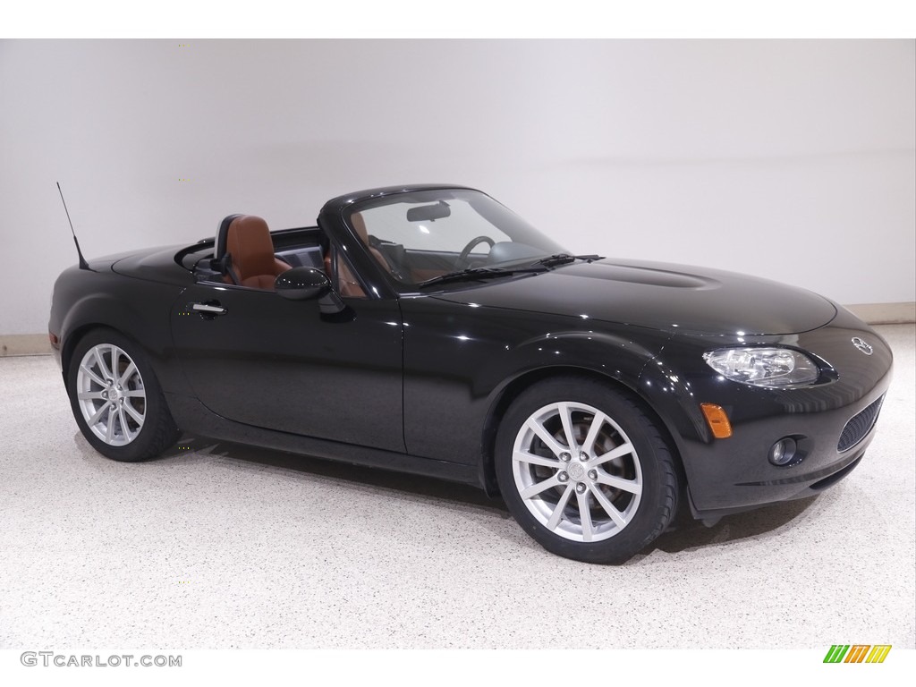 2008 MX-5 Miata Grand Touring Hardtop Roadster - Brilliant Black / Tan photo #1