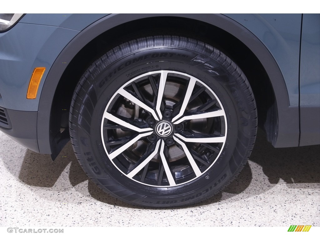 2021 Tiguan SE 4Motion - Stone Blue Metallic / Titan Black photo #21