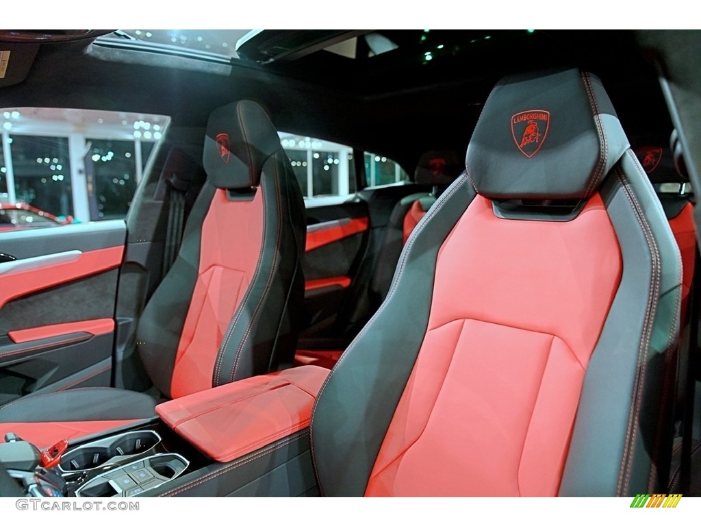 Rosso Alala/Nero Ade Interior 2022 Lamborghini Urus AWD Photo #144292681