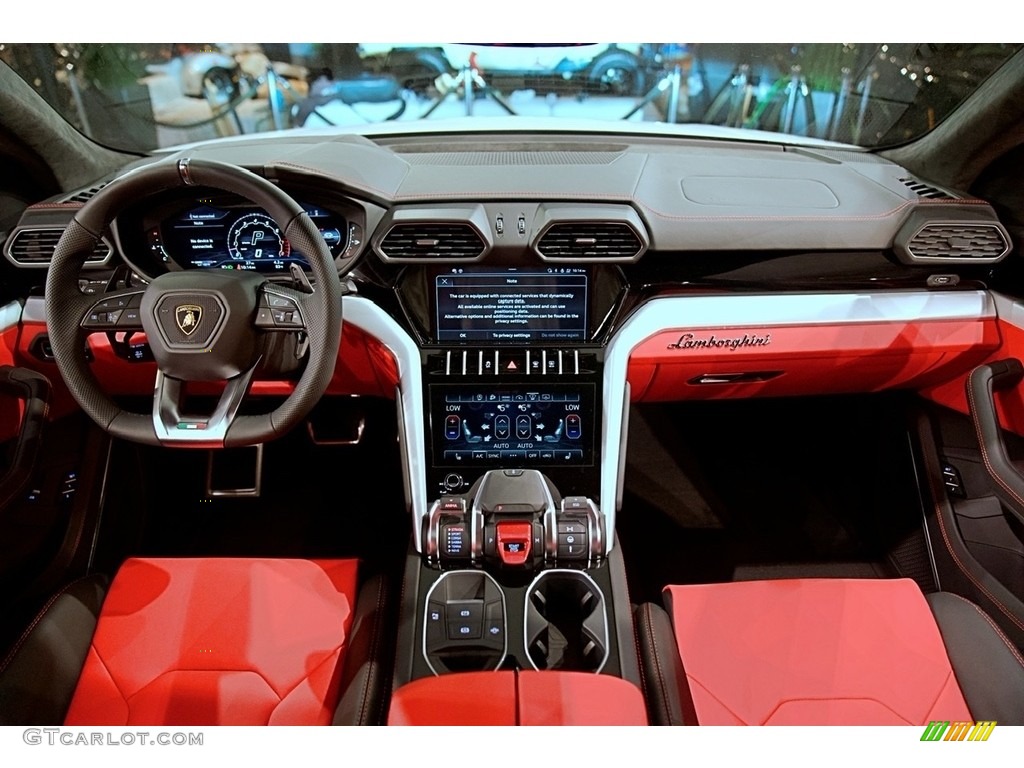 2022 Lamborghini Urus AWD Rosso Alala/Nero Ade Dashboard Photo #144292750