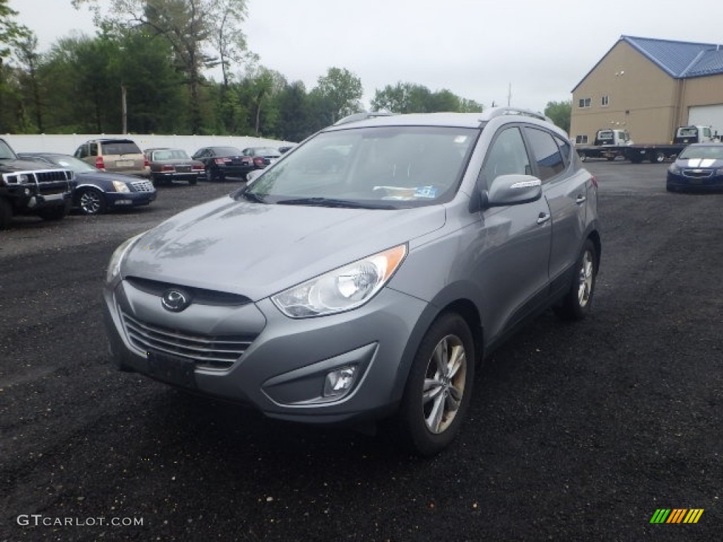 2013 Tucson Limited AWD - Diamond Silver / Black/Saddle photo #1