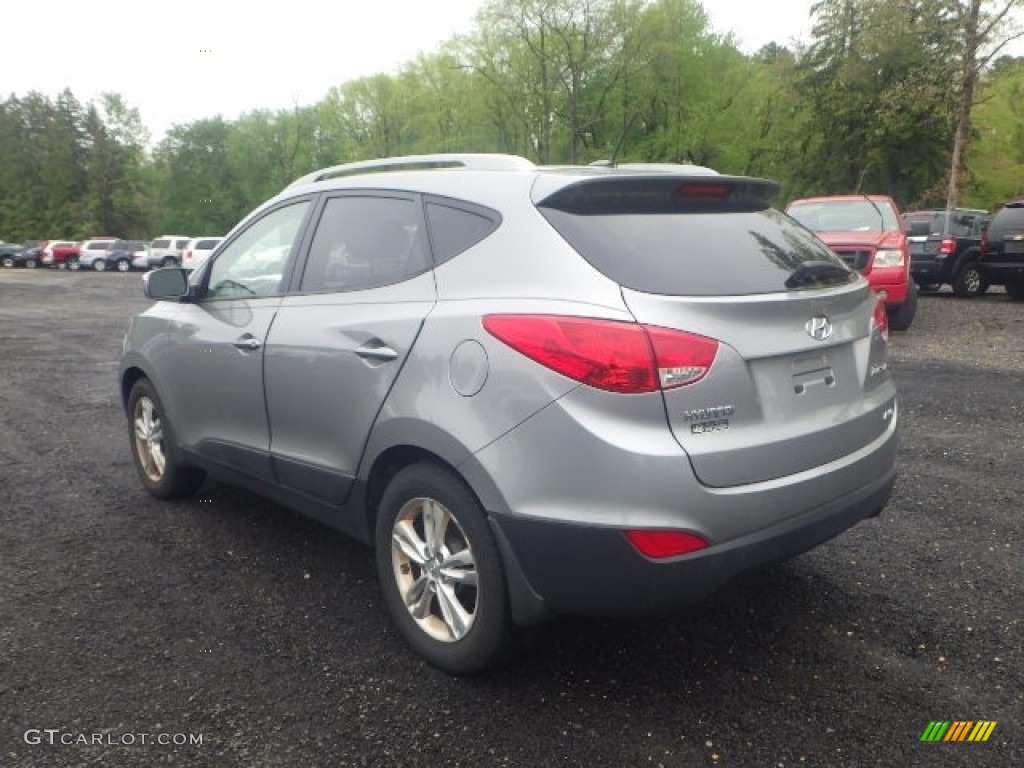 2013 Tucson Limited AWD - Diamond Silver / Black/Saddle photo #4