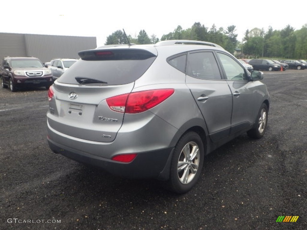 2013 Tucson Limited AWD - Diamond Silver / Black/Saddle photo #6