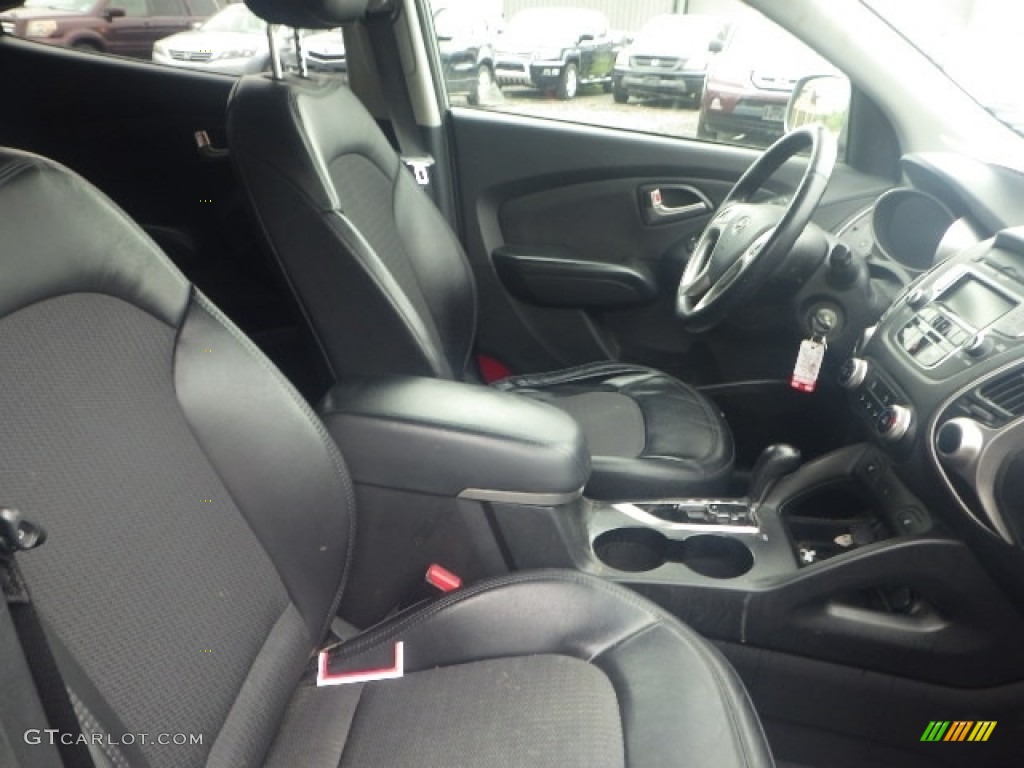 2013 Tucson Limited AWD - Diamond Silver / Black/Saddle photo #8