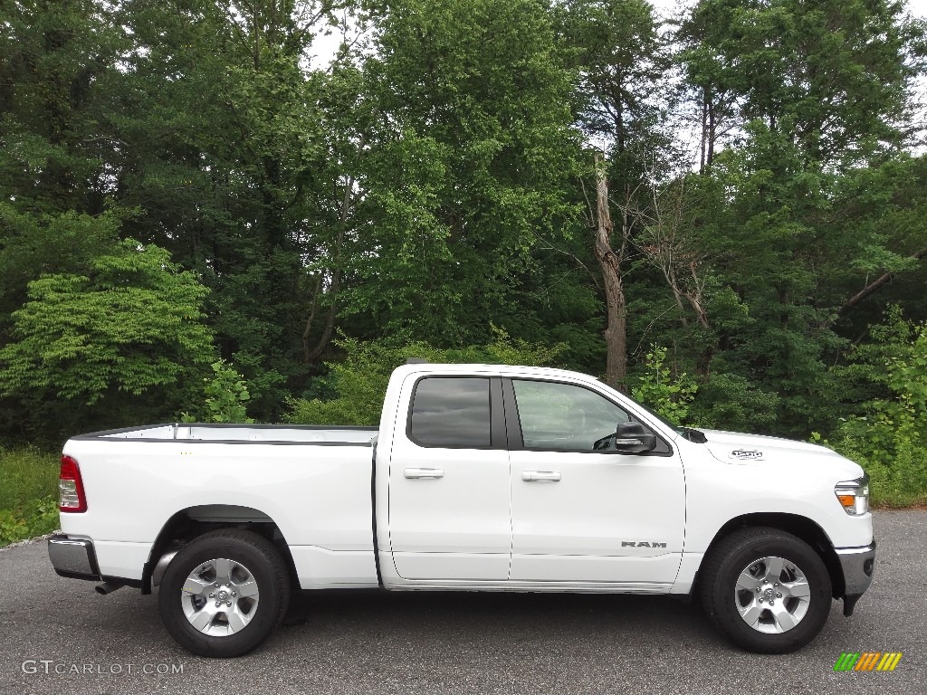 Bright White 2022 Ram 1500 Big Horn Quad Cab Exterior Photo #144293038