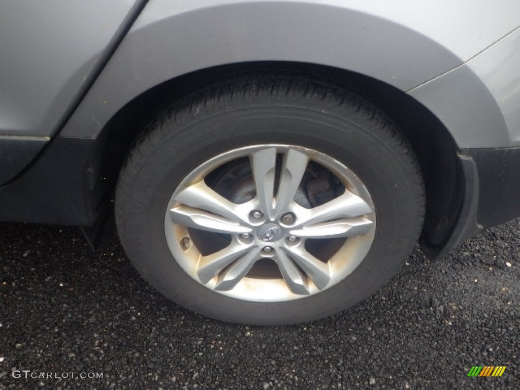 2013 Tucson Limited AWD - Diamond Silver / Black/Saddle photo #13