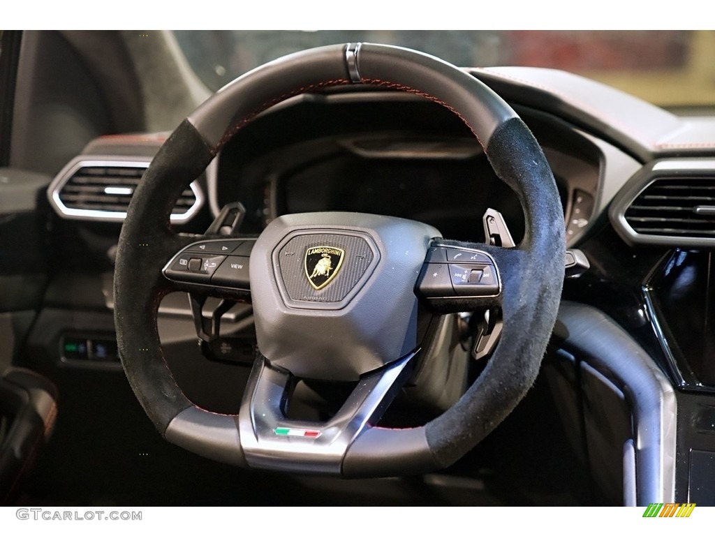 2022 Lamborghini Urus AWD Rosso Alala/Nero Ade Steering Wheel Photo #144293581