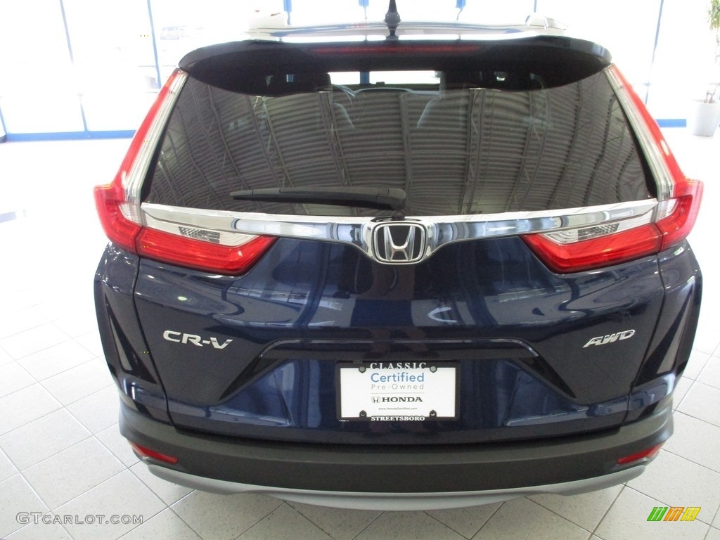 2019 CR-V EX AWD - Obsidian Blue Pearl / Gray photo #8