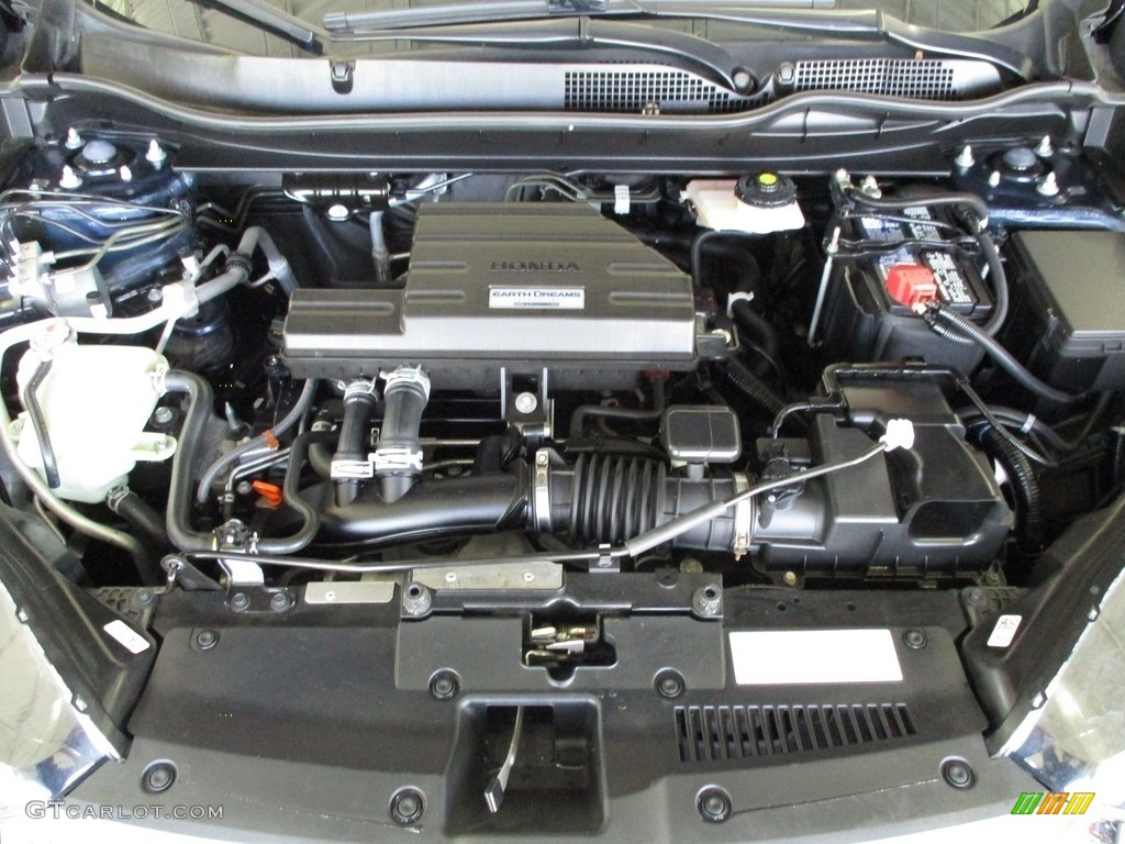 2019 CR-V EX AWD - Obsidian Blue Pearl / Gray photo #15