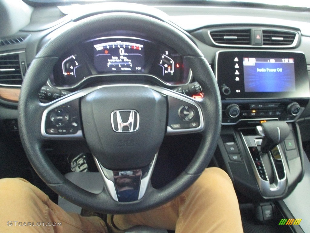 2019 CR-V EX AWD - Obsidian Blue Pearl / Gray photo #32