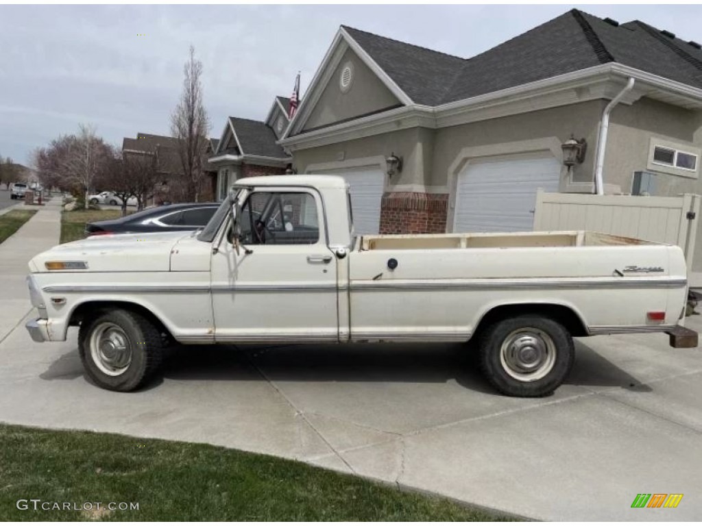 Wimbledon White 1969 Ford F250 Camper Special Regular Cab Exterior Photo #144294433