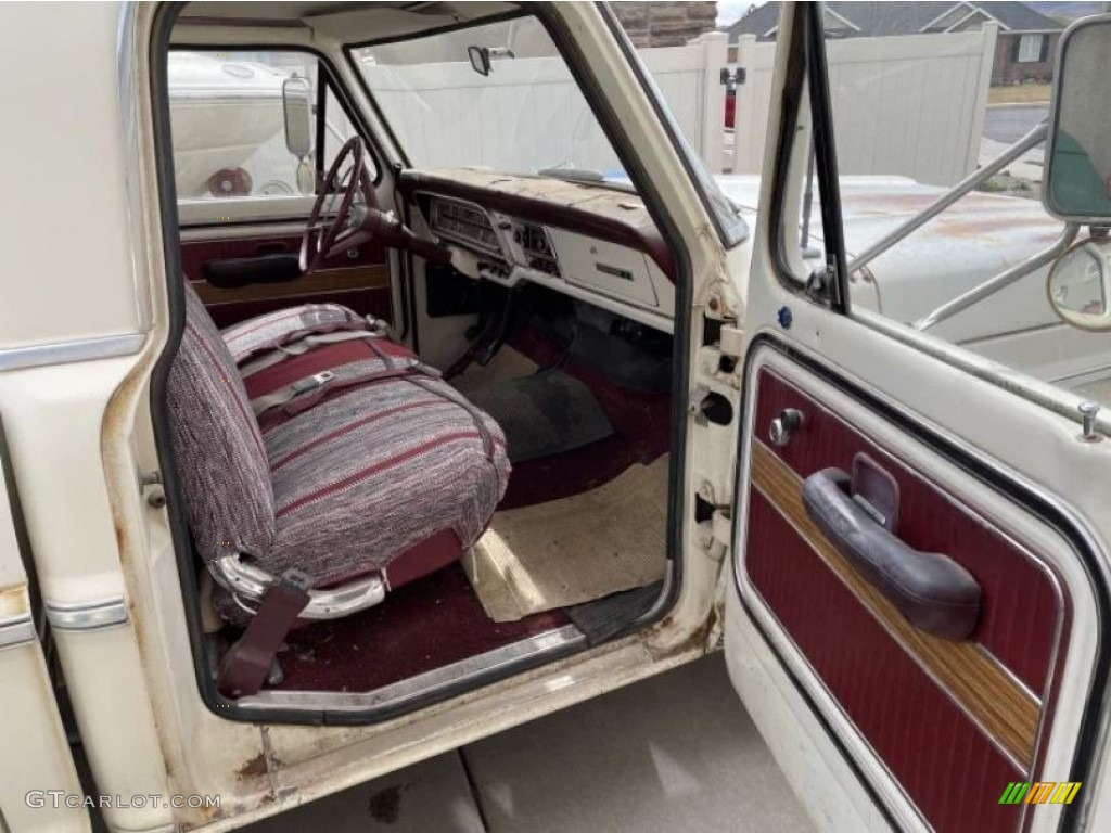 Red Interior 1969 Ford F250 Camper Special Regular Cab Photo #144294469