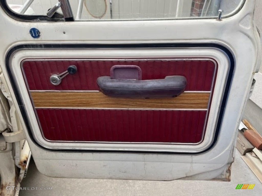 1969 Ford F250 Camper Special Regular Cab Red Door Panel Photo #144294544