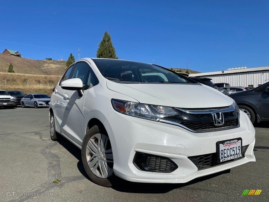 2018 Fit LX - White Orchid Pearl / Black photo #1