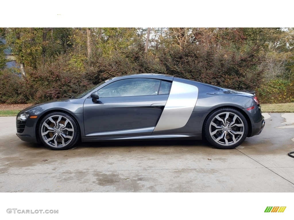 Daytona Grey Pearl Effect 2011 Audi R8 5.2 FSI quattro Exterior Photo #144294820