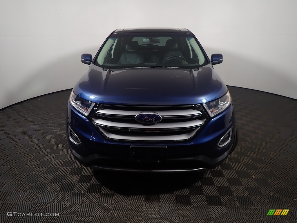 2017 Edge Titanium AWD - Blue Jeans Metallic / Ebony photo #8