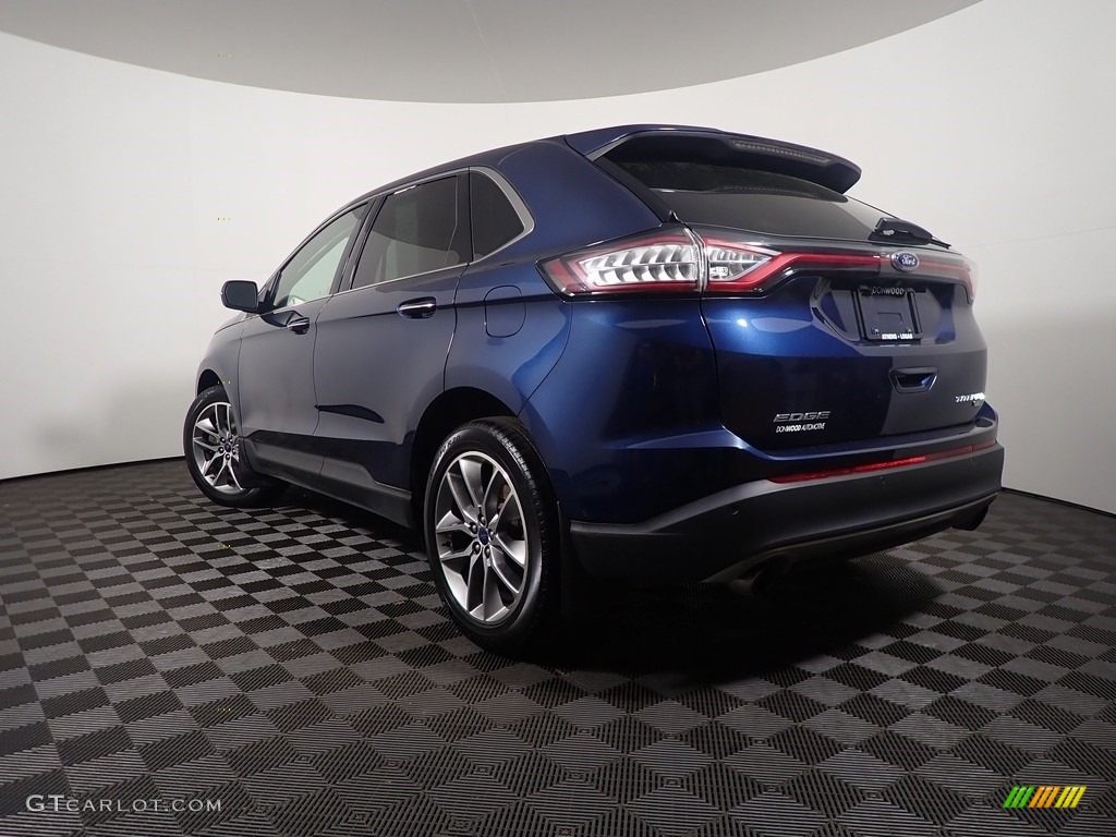 2017 Edge Titanium AWD - Blue Jeans Metallic / Ebony photo #14