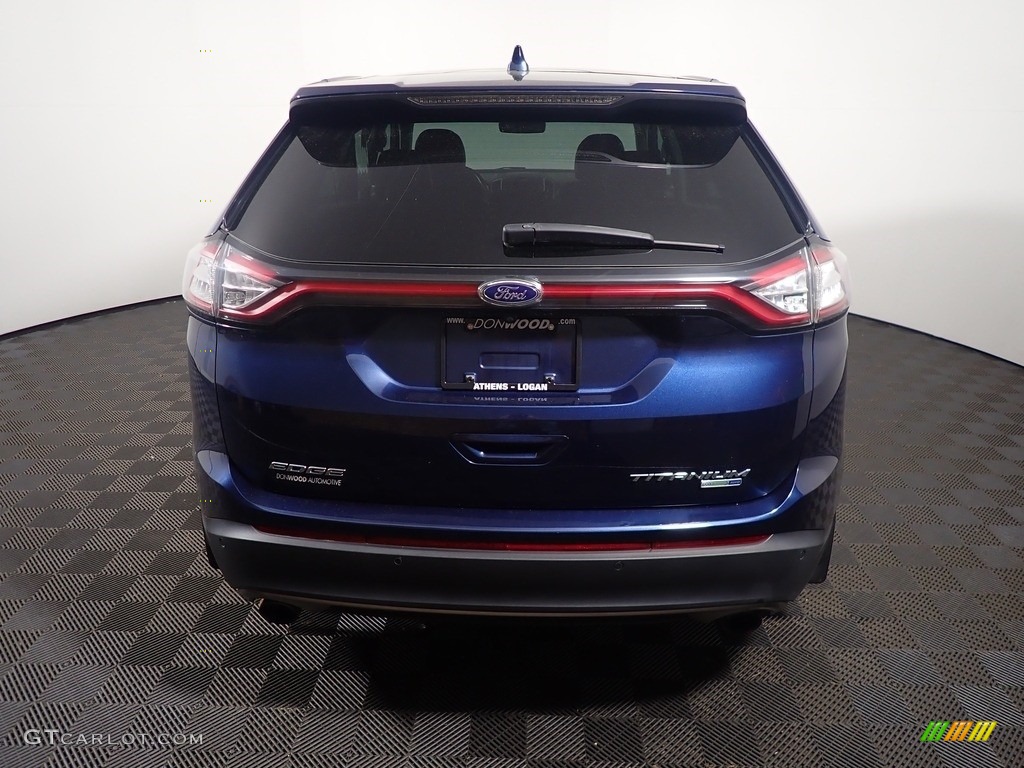 2017 Edge Titanium AWD - Blue Jeans Metallic / Ebony photo #16