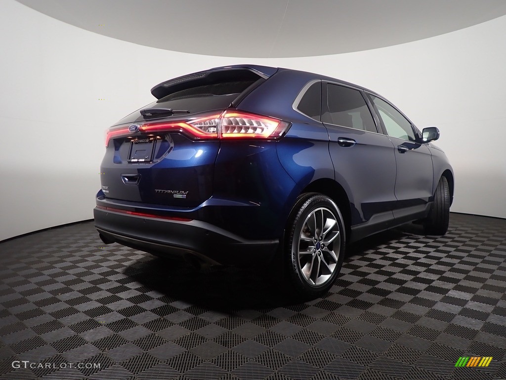 2017 Edge Titanium AWD - Blue Jeans Metallic / Ebony photo #20
