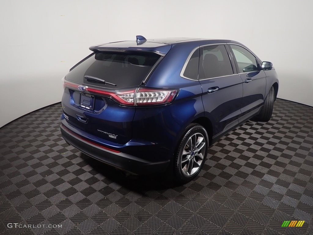 2017 Edge Titanium AWD - Blue Jeans Metallic / Ebony photo #21