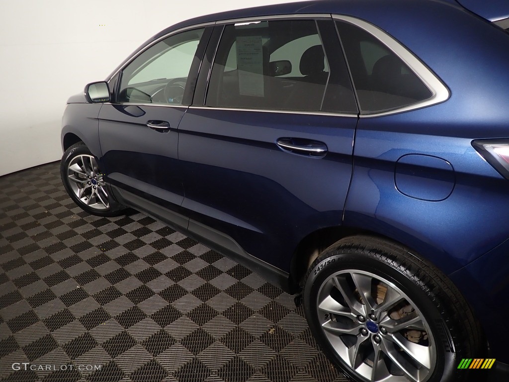 2017 Edge Titanium AWD - Blue Jeans Metallic / Ebony photo #22