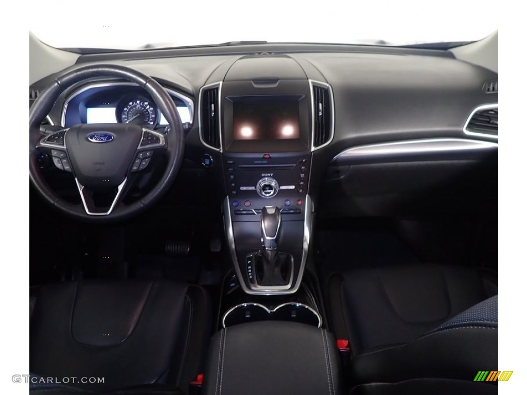 2017 Edge Titanium AWD - Blue Jeans Metallic / Ebony photo #30