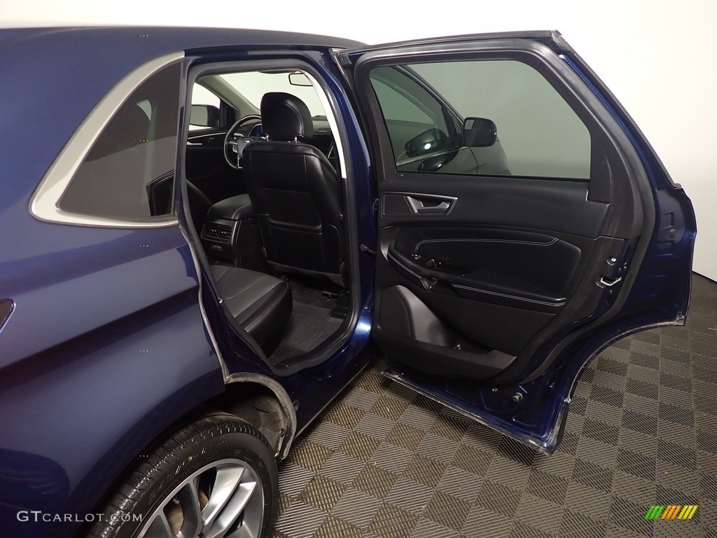 2017 Edge Titanium AWD - Blue Jeans Metallic / Ebony photo #41