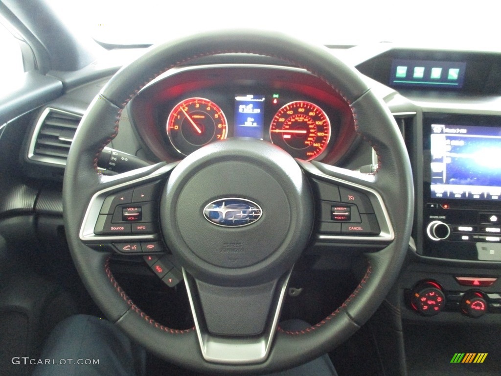 2018 Subaru Impreza 2.0i Sport 5-Door Black Steering Wheel Photo #144296098