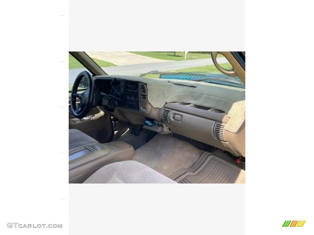 1995 C/K C1500 Extended Cab - Bright Teal Metallic / Beige photo #8