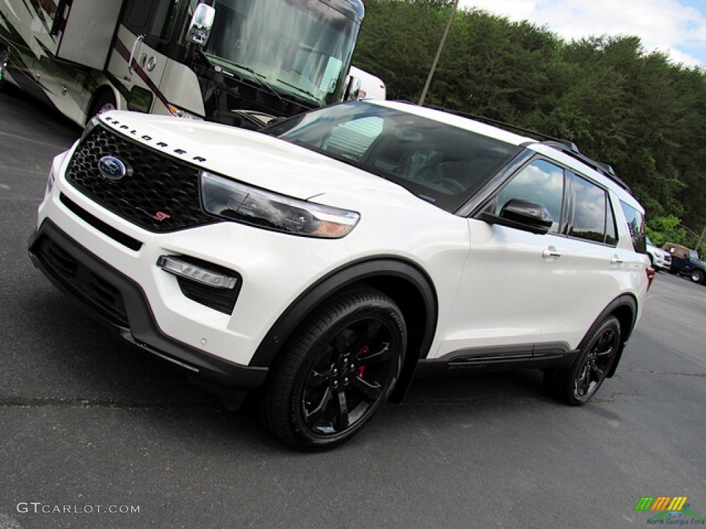Star White Metallic 2022 Ford Explorer ST 4WD Exterior Photo #144296983