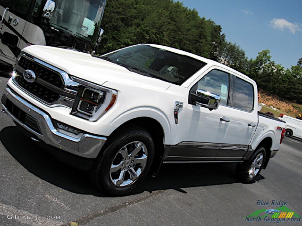 2022 F150 King Ranch SuperCrew 4x4 - Space White Metallic / King Ranch Java photo #28