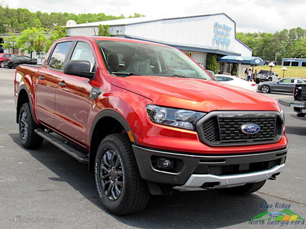 2022 Ranger XLT SuperCrew 4x4 - Hot Pepper Red Metallic / Medium Stone photo #7