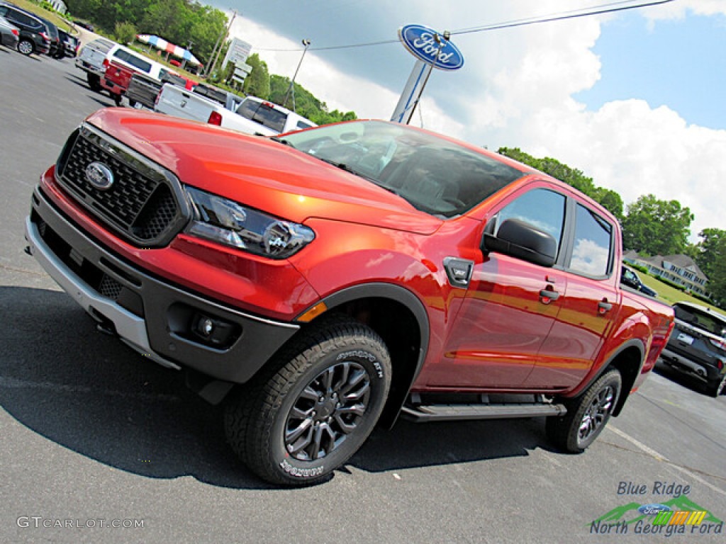 2022 Ranger XLT SuperCrew 4x4 - Hot Pepper Red Metallic / Medium Stone photo #24