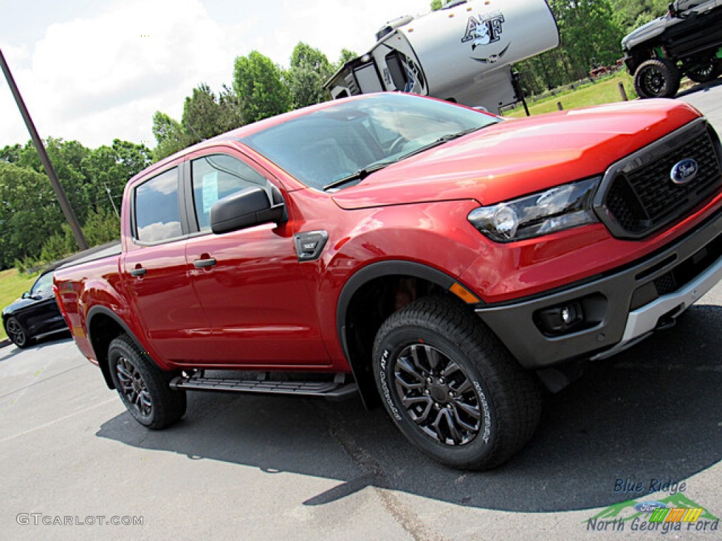 2022 Ranger XLT SuperCrew 4x4 - Hot Pepper Red Metallic / Medium Stone photo #25