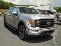 2021 Iconic Silver Ford F150 Lariat SuperCrew 4x4  photo #7